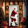 thumbnail image 3 of Christmas Door Curtain, Holiday Scene Printed Polyester Hanging Decor for Indoor Outdoor Entryway(B), 3 of 6