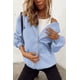 thumbnail image 4 of Sudadera con Capucha PRETTYGARDEN 2025 con Cierre Azul Claro XS, 4 of 8