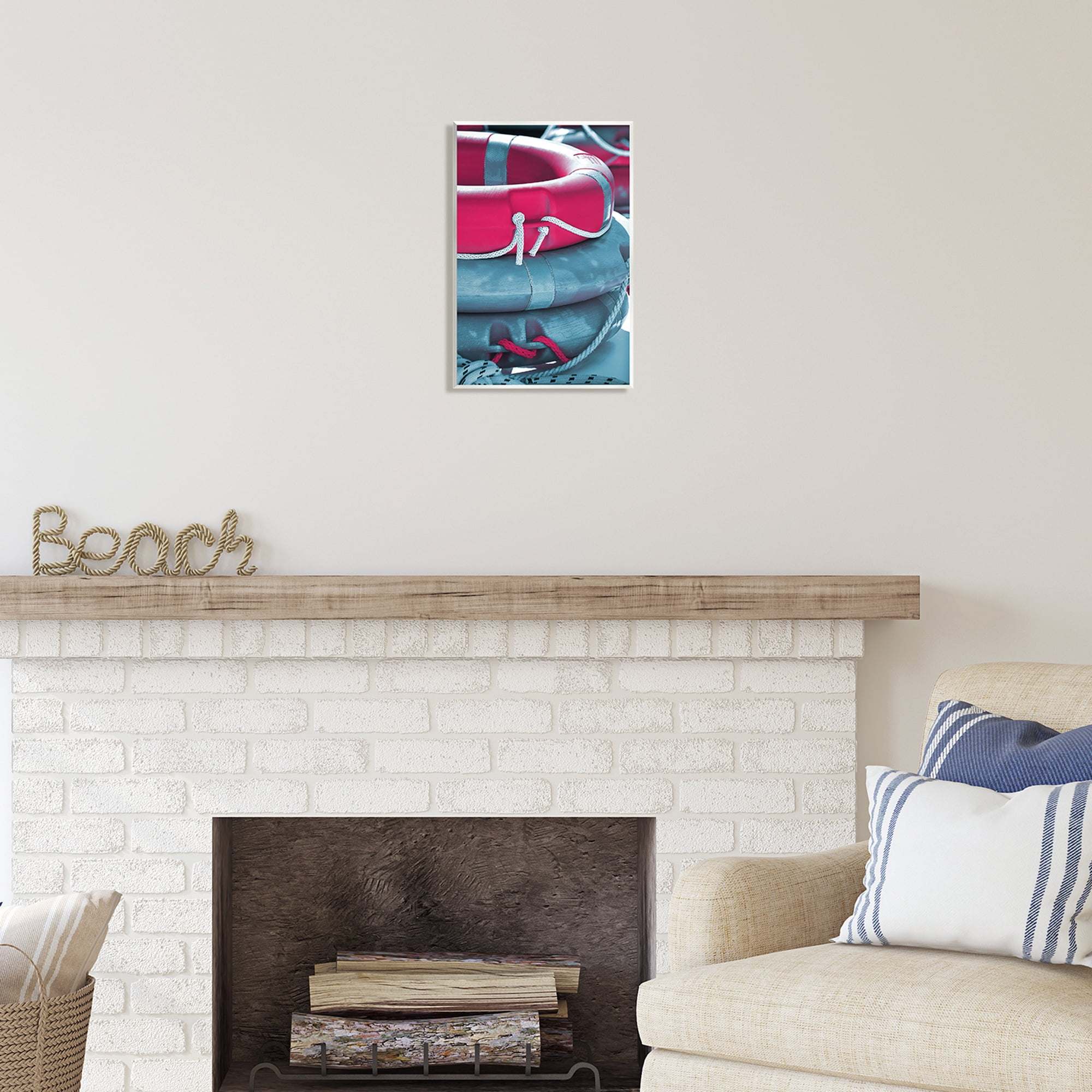 Stupell Industries Nautical Life Buoys Nature Photography Unframed Art Print Wall Art, 10 x 15