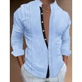 thumbnail image 4 of Camisa Casual De Manga Larga Estampada Para Hombre, 4 of 6