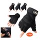 thumbnail image 3 of Guantes de para hombres, antideslizantes que absorben golpes transpirables medio corto guantes deportivos accesorios para hombres-M/L/XL - Negro + azul claro XL Negro + Celeste XL, 3 of 8