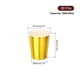 thumbnail image 2 of Vasos de papel desechables, paquete de 50, vasos decorativos de 9 oz para fiesta, adecuados para café y té (dorado), 2 of 6