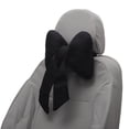 thumbnail image 1 of Almohada para Cabeza de Automóvil Unique Bargains Ergonomica y Cómoda Soporte para el Cuello Algodón y Lino Espuma de Memoria Ancho Ajustable Negro 2 Pcs para Conducir Viajar, 1 of 7