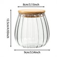 thumbnail image 3 of YUEVE Glass Coffee Canister Airtight Storage Jar Petal Decorative Container With Lid Metal Handle Easy To Grasp Kitchen Booth Yogurt Cups with Lids Reusable Small Containers First Apartment, 3 of 6