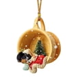 thumbnail image 5 of Adornos para árbol de Navidad, acrílico 2D, lindo perro durmiendo en una taza, colgantes, adornos para el hogar, Navidad, Año Nuevo, suministros para fiestas, 5 of 5