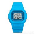 thumbnail image 1 of Reloj cuadrado pequeño verde Matcha para estudiantes y adolescentes, para deportes al aire libre, resistente al agua, reloj electrónico LED multifunción, 1 of 6