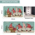 thumbnail image 5 of Christmas Kitchen Mat, Merry Christmas Gnome Kitchen Rugs Set of 2, Holiday Low-Profile Washable Non-Slip Floor Mats for Winter Christmas Kitchen Decor - 17x29 and 17x47 Inch, 5 of 6
