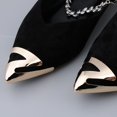 thumbnail image 1 of Zapatos Baoblaze 2 paquete protectores de la punta del dedo del pie dorados para tacones altos, 1 of 8