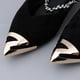 thumbnail image 1 of Protector de del del pie del metal del puntiagudo dorado que hace la decoración Suministros de bricolaje 04 Hugo protectores de la punta del dedo del pie puntiagudo, 1 of 10