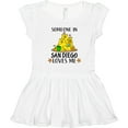 thumbnail image 3 of Inktastic Someone in San Diego Loves Me Girls Toddler Dress, 3 of 5