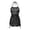 Black, variant on Women's Solid Color Swim Cover Up Dress with Beach Mesh Skirt Sarong Swimsuit Cover Ups for Women L