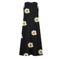 thumbnail image 5 of Économies d'Été kcavykas Robes d'Été Grande Taille pour Femmes 2024, Robe d'Été Décontractée pour Femmes à Imprimé Sans Manches à Col Rond avec Poches en Liquidation, 5 of 5