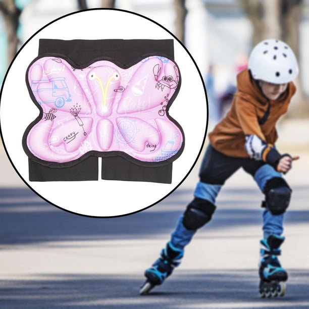 Short De Protection Fessière Pour Patinage – Rembourrage éponge Amovible, Tissu élastique Respirant, Double Fermeture éclair, Tailles S à XL