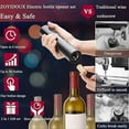 thumbnail image 3 of Electric Corkscrew, Professional Wireless Wine Bottle Opener Automatic Bottle Opener with Foil Cutter, for Home, Restaurant, Party, Family Gift, 3 of 5