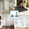 thumbnail image 2 of Magnetic Door Stopper, Heavy Duty Stainless Steel Door Stop Holder Come with 3M Double-Sided Adhesive Tape & Hardware Screws,Install with Adhesive Tape Or Screws On Floor Wall (Silver), 2 of 9