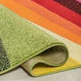 thumbnail image 3 of JONATHAN Y DAZZLE 2 x 8 Runner Rug, Prism Geometric Striped - Orange/Green/Blue, DZC101A-28, 3 of 8
