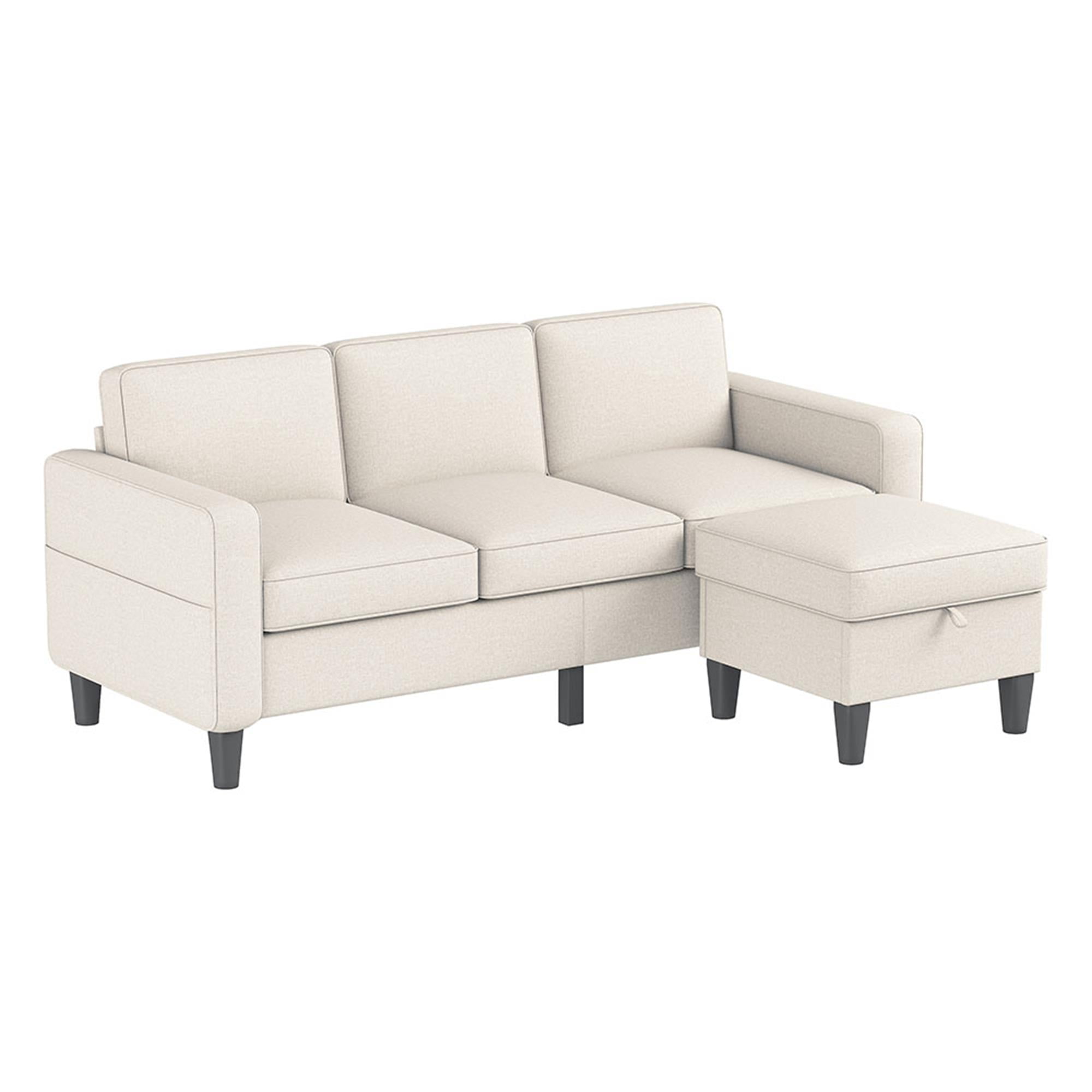 Kadyn Sectional Sofa Couch, L-Shaped Couch, 3-Seat Small Sectional Sofa for Living Room, Apartment, Small Space (Beige) Kadyn Sectional Sofa Couch, L-Shaped Couch, 3-Seat Small Sectional Sofa for Living Room, Apartment, Small Space (Beige)