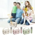 thumbnail image 3 of Karaoke Machine, InsCrazy Speakers with Microphone for Kids Adults, Microphone Bluetooth Speaker Home Outdoor Song Portable Retro Sound System, 3 of 6