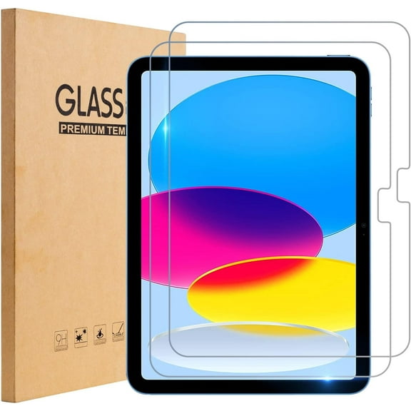 2-Pack Screen Protector for ipad 10th Generation(10.9-Inch, 2022 Model, 10th Gen),9H Tempered Glass Film,Anti-Scratch,HD Clear