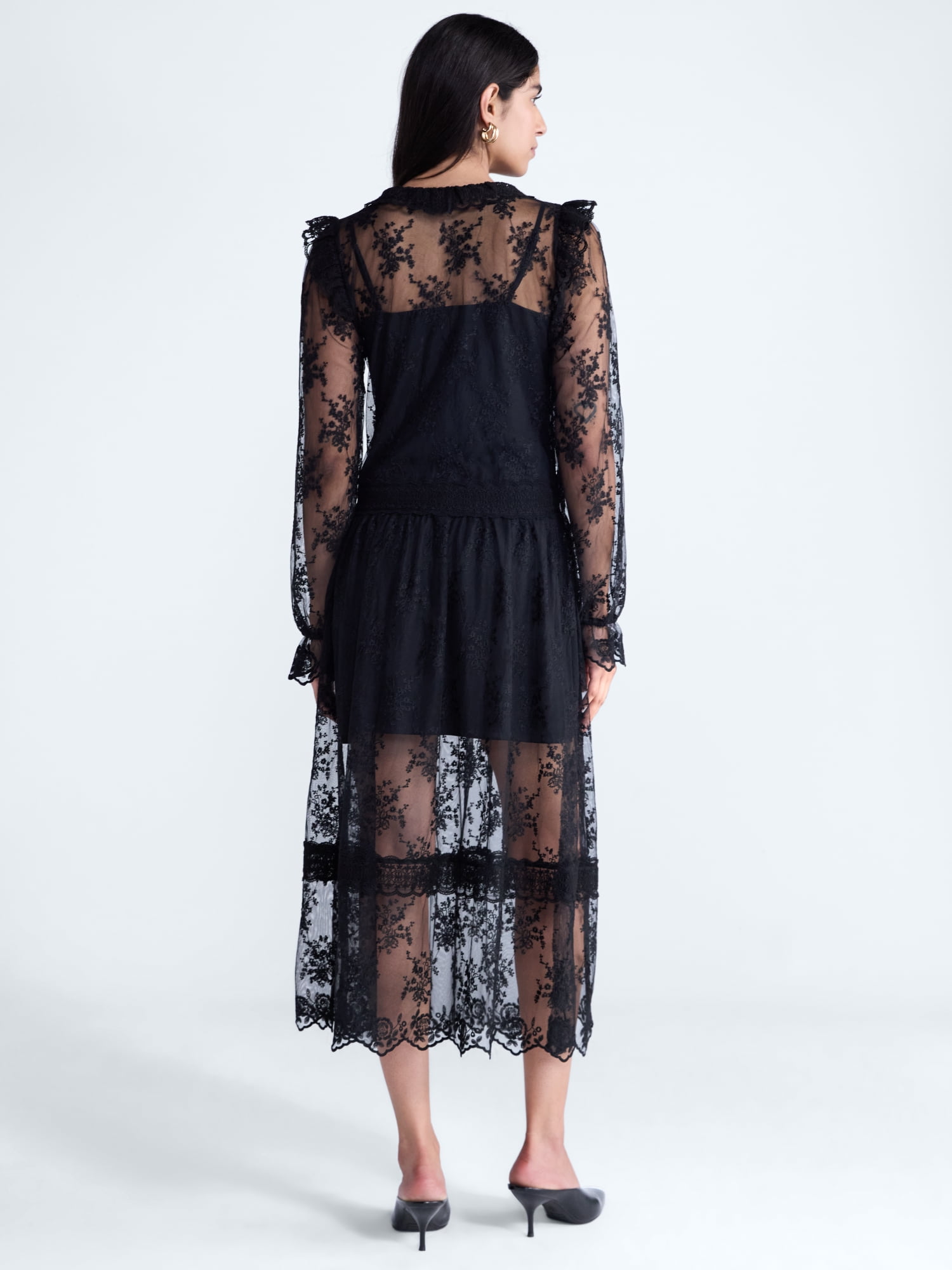 Scoop Women's All Over Lace Maxi Dress, Sizes XS-XXL