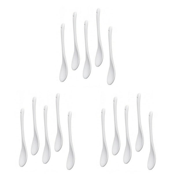 Juego de 15 Cuchara de Ceramica Cucharadita Cuchara de Mermelada Miel
