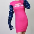 thumbnail image 4 of Nightclub Party Gloves Stage Performances Gloves PU Leather Extend Long Gloves, 4 of 21