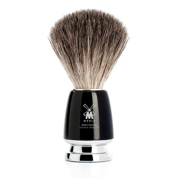 MÜHLE RYTMO Shaving Brush, Pure Badger, Black