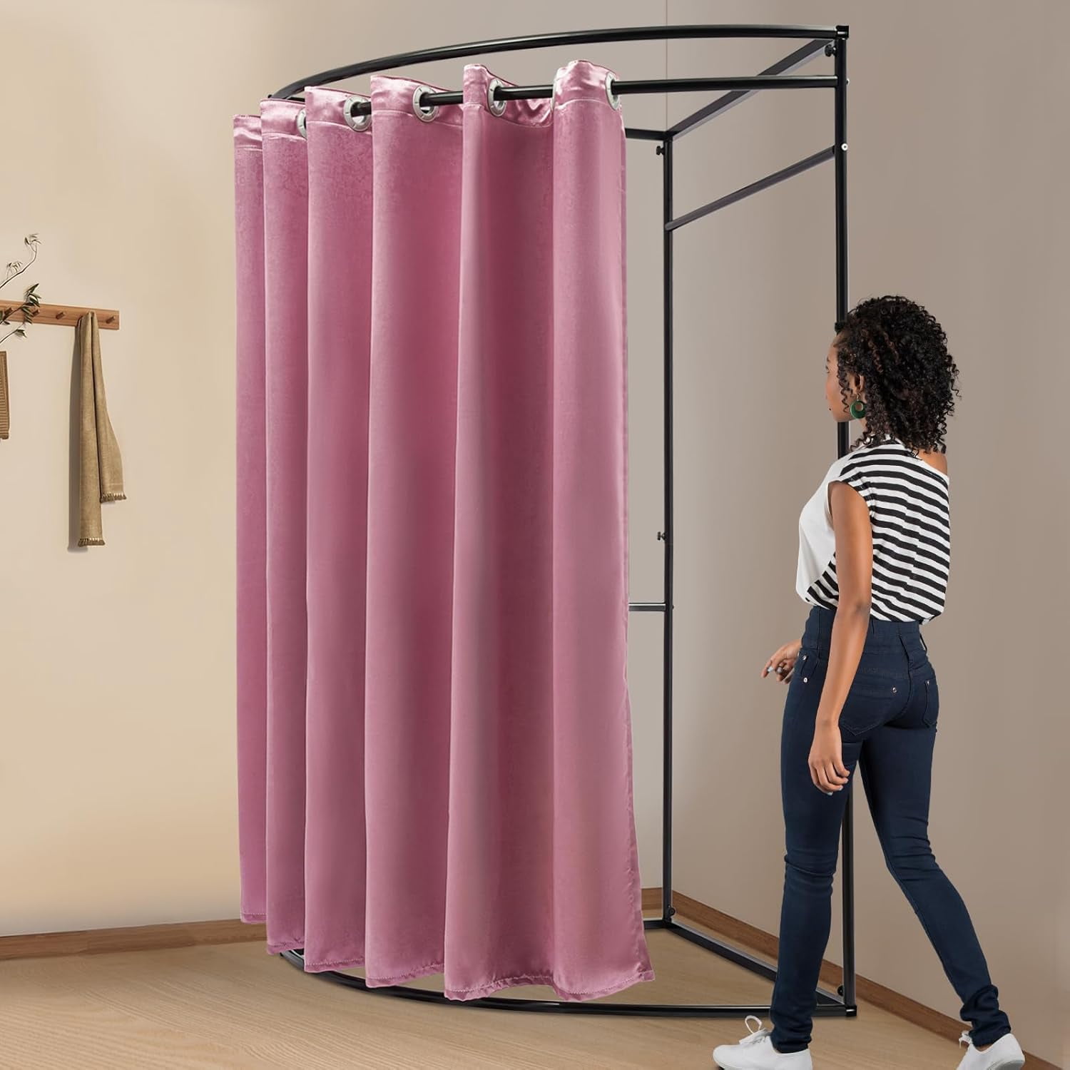 Fitting Room Clothing Store Fitting Room,Portable Dressing Room,Simple Clothing Store Partition Room Dividers for Indoor Outdoor House Shopping Mall