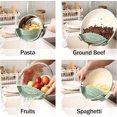 thumbnail image 4 of Adjustable Over the Sink Colander Strainer, Silicone Clip On Strainer for Pots Strainers and Plastic Colanders Drainer Basket for Food Pasta Vegetables Kitchen, Extendable 14.5"-19.5", Green, 4 of 10