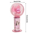thumbnail image 3 of Mini Portable Rechargeable Handheld Fan Battery-powered Fan Suitable For Women's Travel Makeup Outdoor And Indoor Use, 3 of 7