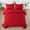 Square-Red, variant on JML 3 Pieces Navy King Comforter Set, Soft Microfiber Bedding Set With 1 Comforter and 2 Pillow Cases Suit for All Seasons