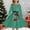 Green, variant on KANG Christmas Princess Dress | Holiday Party Gown with Print & Lacing | Whimsical Pageant & Ball DressBlack160