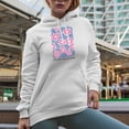 thumbnail image 2 of Distressed You Are Made of Magic - Boho Flowers Art Merch Gift, White Hooded Sweatshirt or Hoodie, Small, 2 of 5