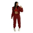 thumbnail image 2 of Sweatsuits for Women Set 3 Piece, Womens Hoodies and Sweatpants Sports Suit Tracksuit Athletic Jogging Suits, 2 of 6
