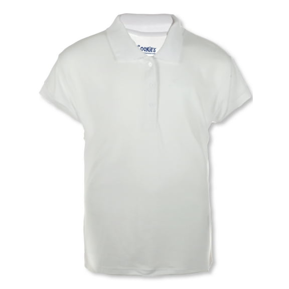 Cookie's Women's Picot Trim Polo Shirt Color: white Size: l