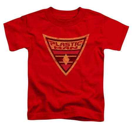 Batman Bb/Plastic Man Shield S/S Toddler Tee Red Bm1911