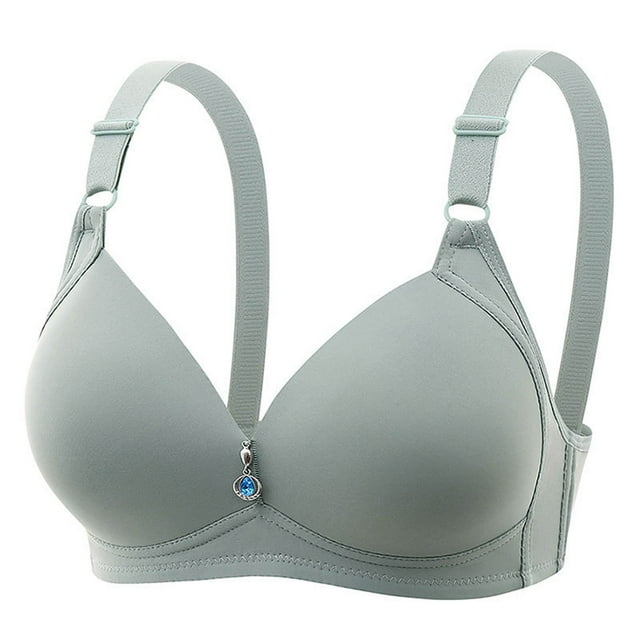 Yuyuzo Push up Bras for Women Solid Color Full Coverage Adjustable Strap Breathable Everyday Bras