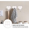 thumbnail image 2 of Gancho de pared Soporte para llaves Gancho de corazón de madera Gancho para toallas Soporte de pared Gancho decorativo Gancho para baño Suministros para el hogar Caja de almacenami, 2 of 5