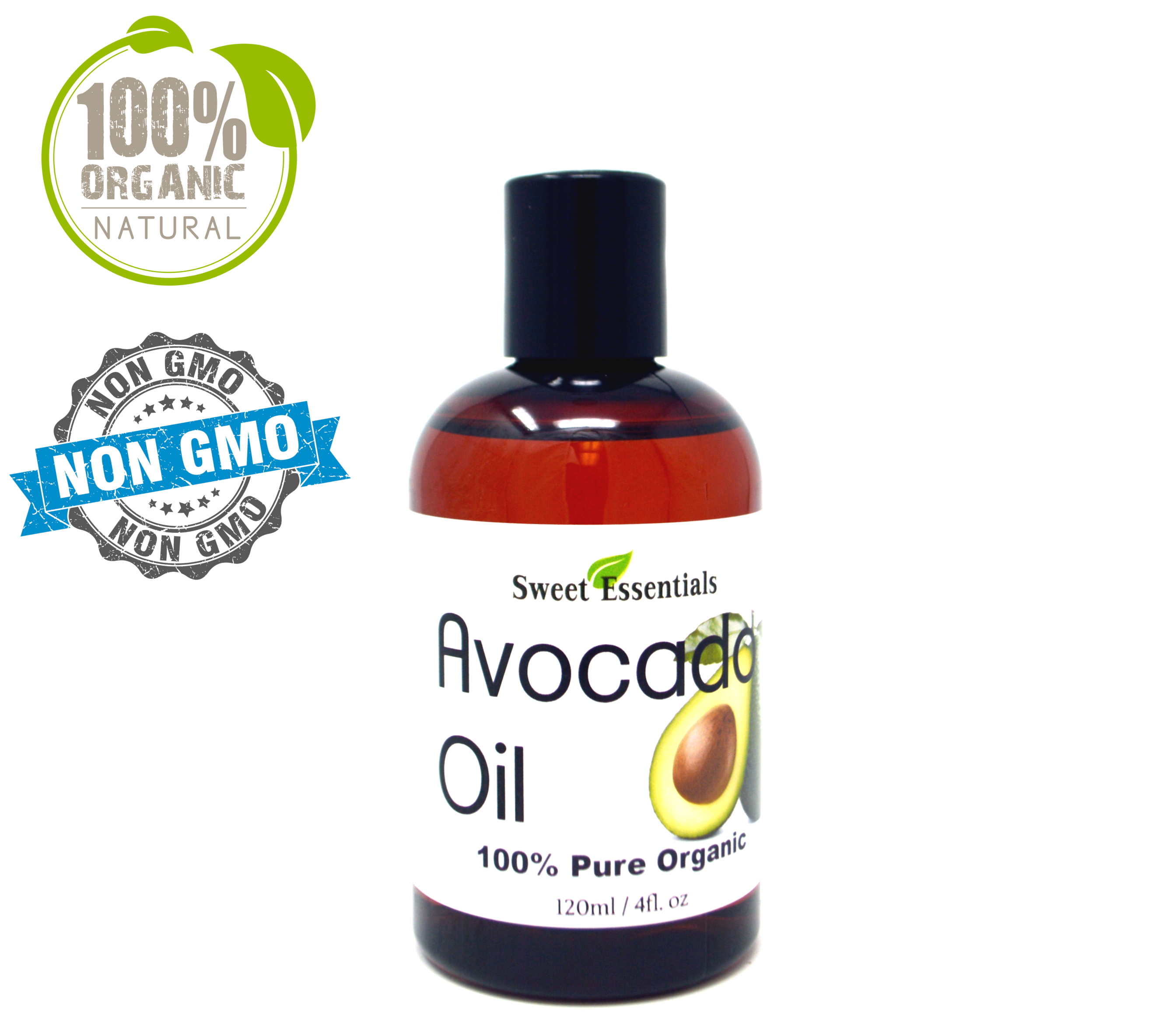 100 Pure, Organic ColdPressed Avocado Oil, 4oz, Imported, NONGMO