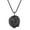 Raven steel chain, variant on COAI Black Obsidian Stone Raven Pendant Necklace for Men Women