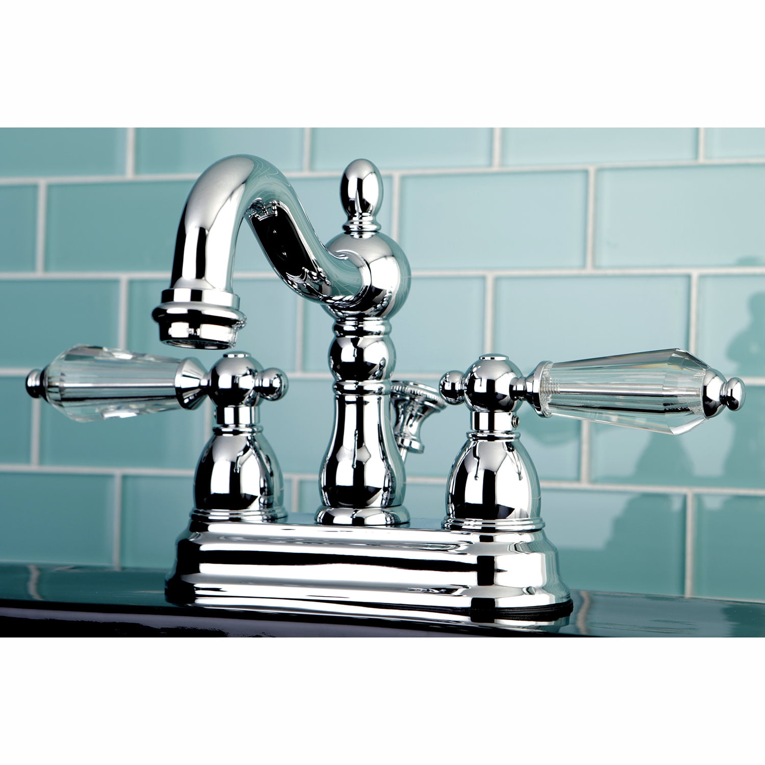 Kingston Brass KS1601WLL 4 in. Centerset Bathroom Faucet, Polished Chrome