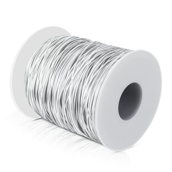 304 Stainless Steel Wire, 20 Gauge 0.8mm 164 FT Rust Resistant Wire for Jewelry Making, Sculpting, DIY Crafts, Home Decor, Wreaths, Garlands, Picture Frames, Lampshades, Silver