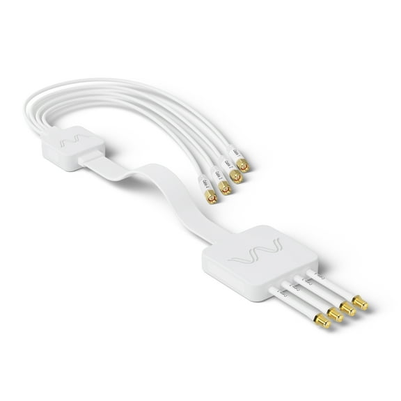 Waveform [v2] Window Entry Cable: Low-Loss, Ultra Flat-Ribbon 4-in-1 Passthrough Cable | SMA Male to SMA Female | for Windows and Doors