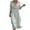 Gray, variant on Women Boho Summer Dresses V Neck 3/4 Sleeve Solid Casual Loose Midi Sundress Beach Vacation Bohemian Long Dress, Orange 3XL