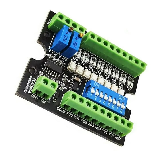 Zeiwohndc PLC MCU 8DI-8DO-1VO-1IO Multifunction Debugging Board NPN ADC Digital