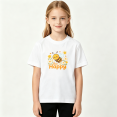 thumbnail image 2 of Cute Bee Girls Graphic Tee Happy Garden Animal Theme 100% Cotton Kids Short Sleeve T-Shirt 4-13Y, 2 of 5