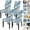 Summer Pattern, variant on Summer Pattern Chair Covers for Dining Room Set of 4, Stretch Kitchen Chair Covers Washable Parsons Chair Slipcover Removable Dining Chair Protectors for Hotel,Ceremony,Banquet