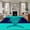 Blue, variant on 2'x6' Rug Runners for Hallways Kitchen, Coconut Tree Non Slip Entryway Beside Floor Carpet Runner, Boho Tropical Orange Green Stripe Summer Washable Laundry Room Bedroom Throw Rugs Mat for Family Pet