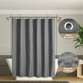 thumbnail image 5 of Barossa Design PEVA 8G Dark Gray Shower Curtain Liner with 6 Magnets, Heavy Duty & Waterproof-72" x 72", 5 of 7