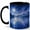 Black, variant on Moonlit Mountain Lake 11oz Ceramic Mug, Blue Night Landscape Art
